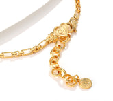 Christian James by Scott Grimes Sterling Silver 18K Clad Luciano Link Necklace, 18"